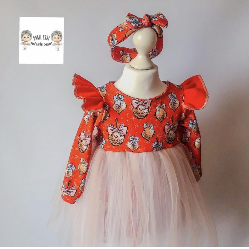 Vestidos para niña con estampado de Año Nuevo - Imagen 2
