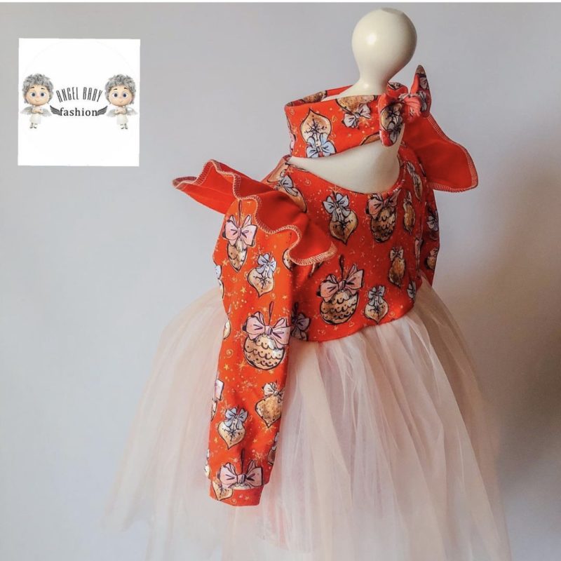 Vestidos para niña con estampado de Año Nuevo - Imagen 3